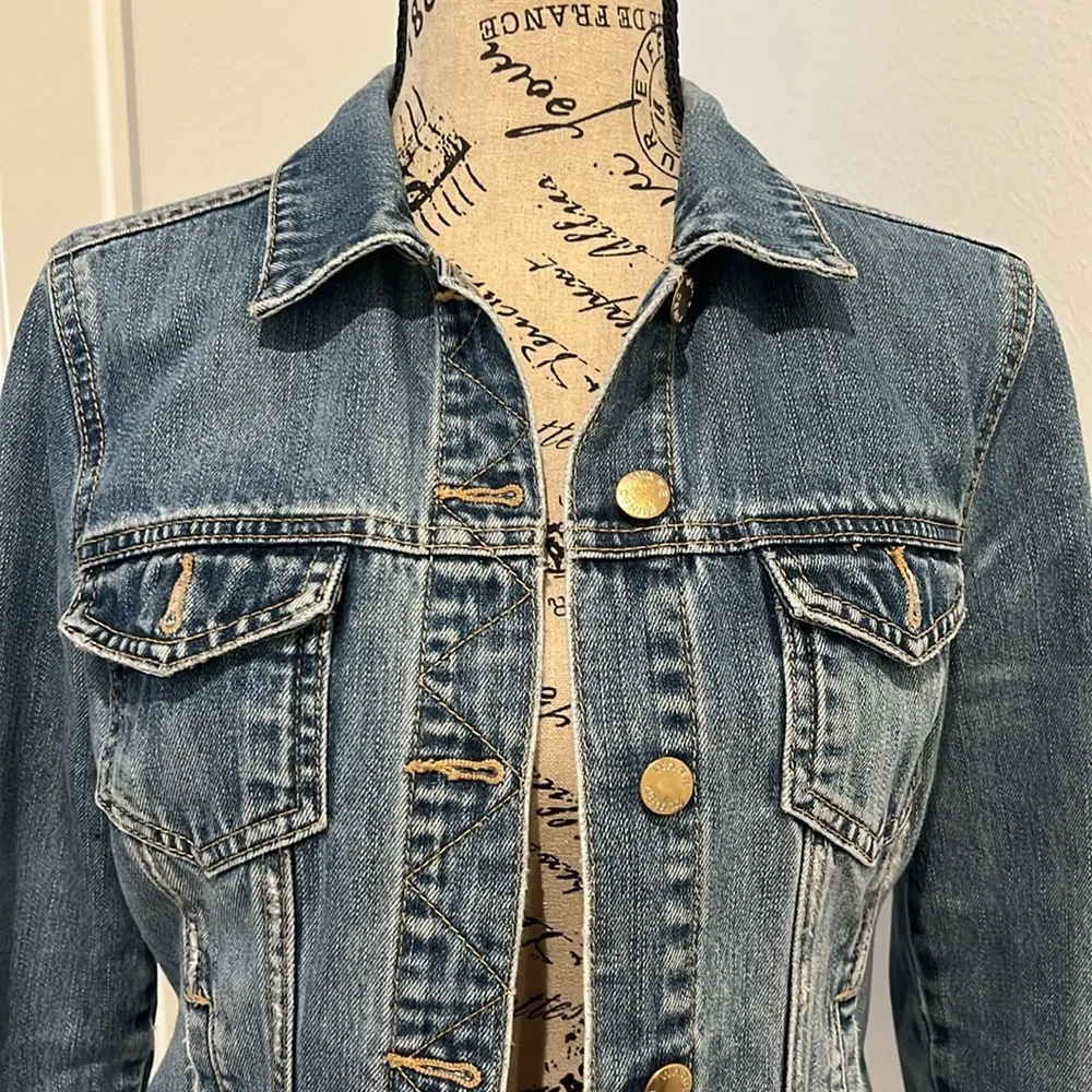 Ladies Jean Denim Short Jacket - Picture 3 of 3
